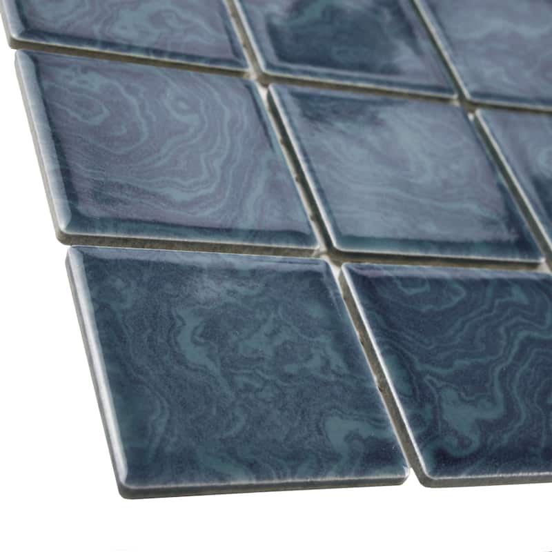 Merola Tile Resort Beach Blue 12" x 12" Porcelain Floor and Wall Tile