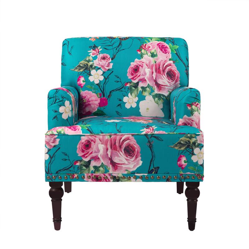 Modern Striped Accent Chairs with Arms