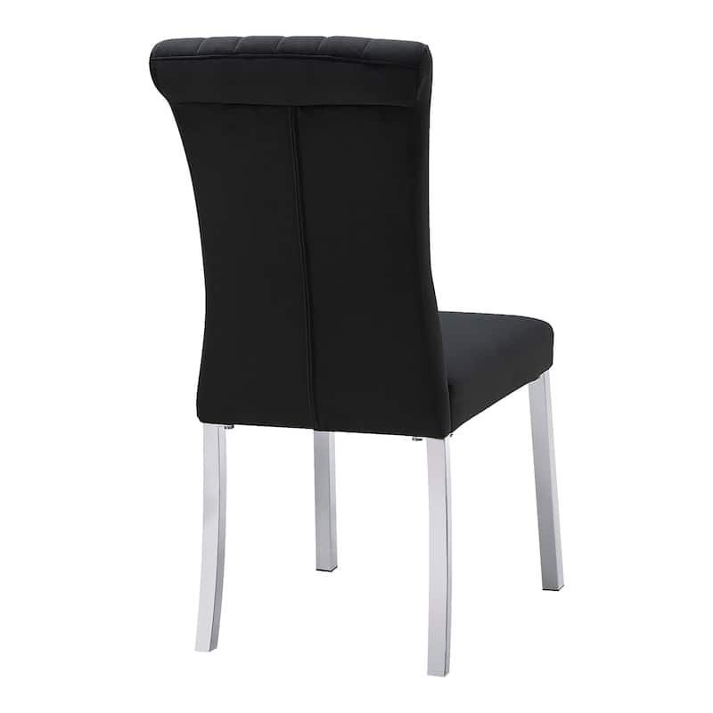 Furniture of America Carra Modern 5-Piece Stainless Steel Dining Table Set