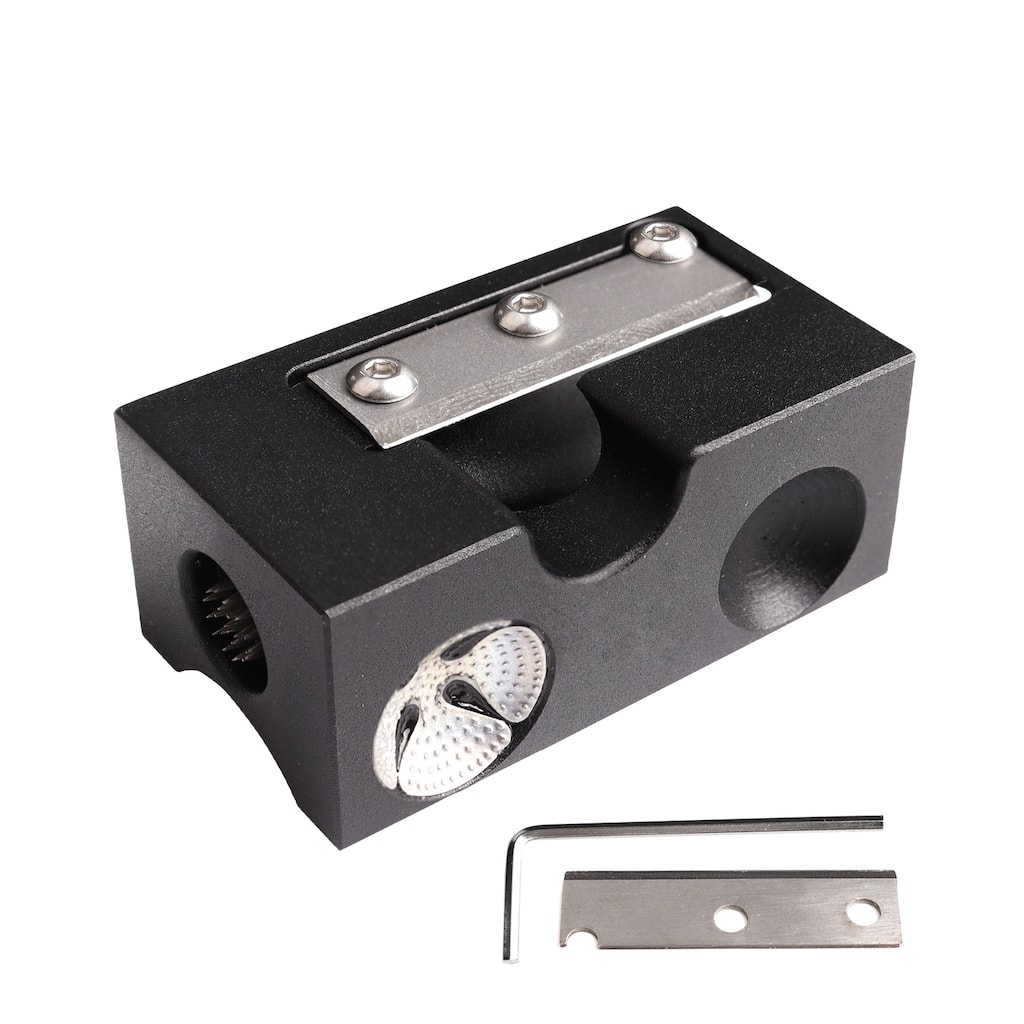 GSE™ 8-in-1 Pool Cue Tip Tool, Billiard Cue Tip Repair Tool Scuffer/Shaper/Aerator/Tapper/Trimer/Presser/Cleaner/Radius Slot