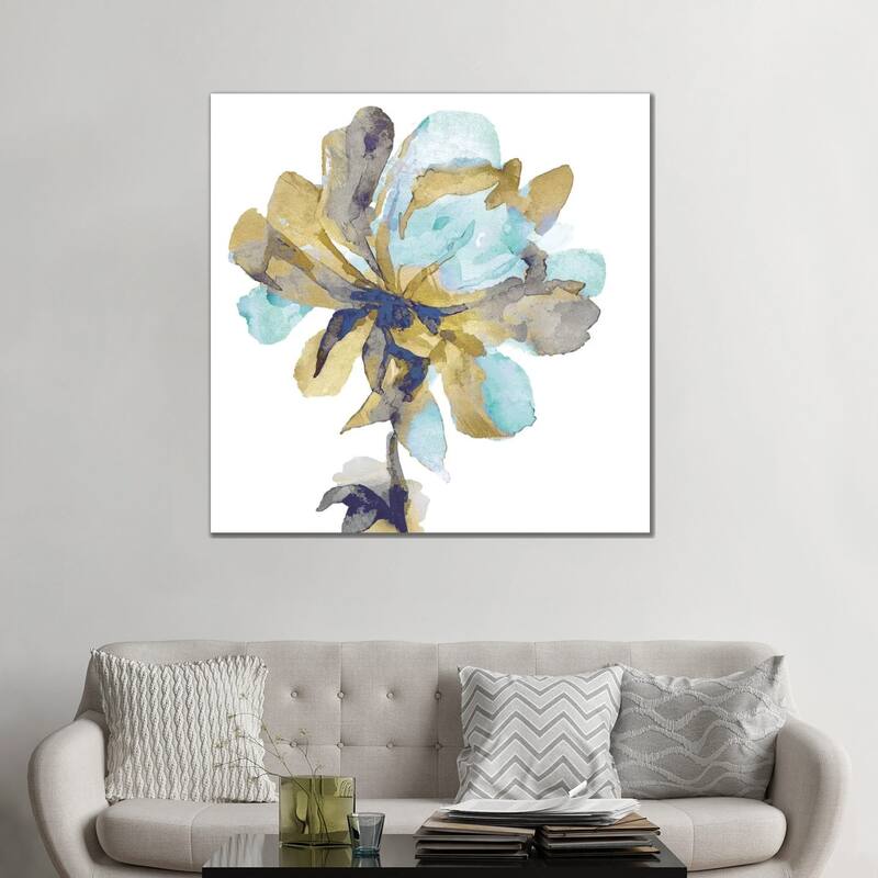 iCanvas "Fresh Bloom Aqua I" by Vanessa Austin Canvas Print