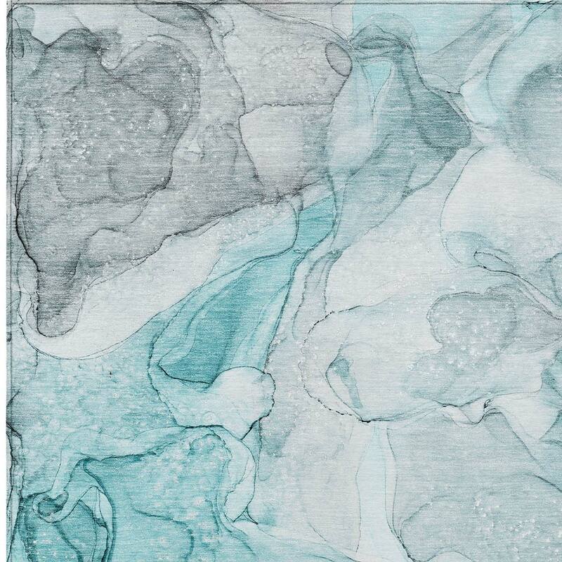 Lalu Unique Abstract Weather Resistant Timeless Fusion Outdoor Rug