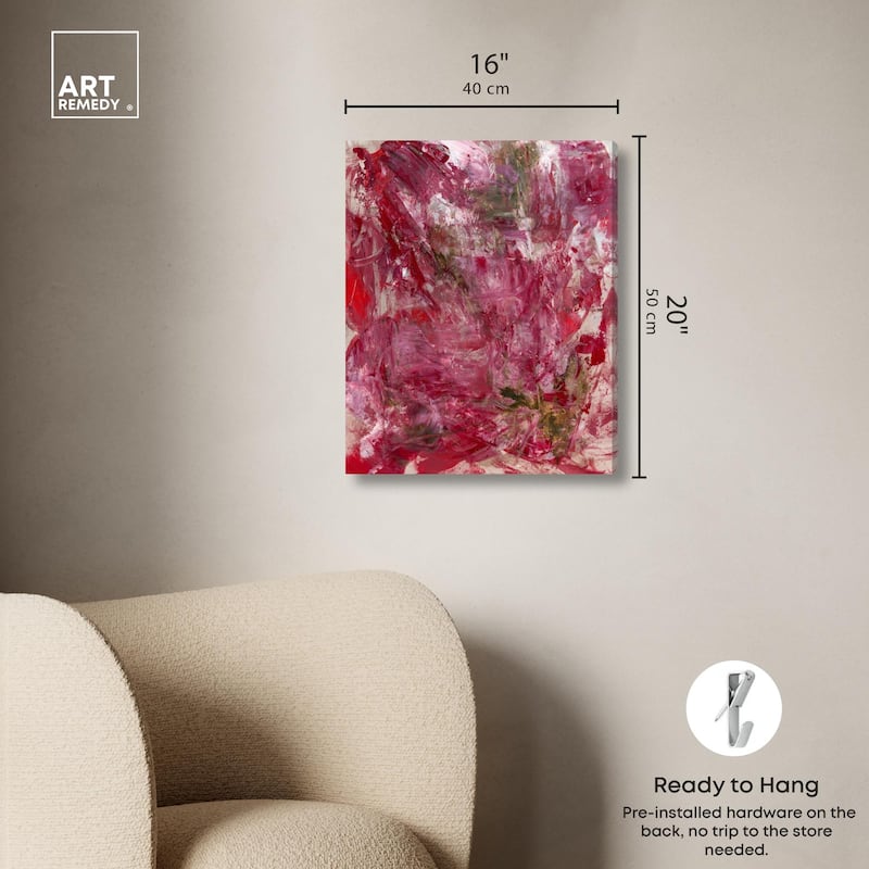 Shades of Red III Canvas by Art Remedy, Gallery Wrapped