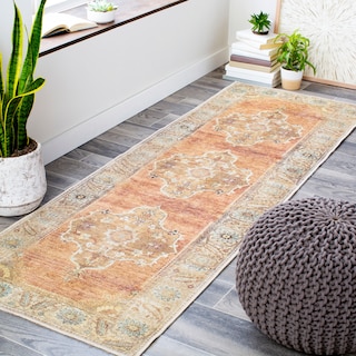 Rashida Printed Vintage Medallion Hallway Runner