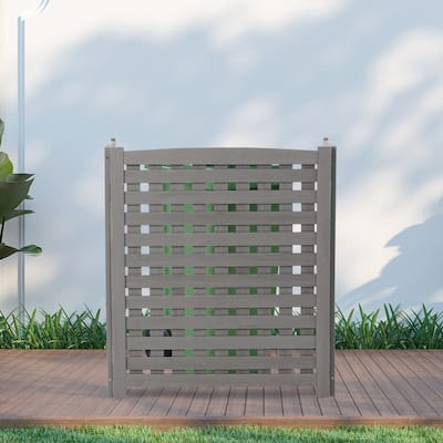 3-Panel Outdoo Ai Conditione Fence Sceen, Outside Wood