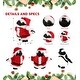 preview thumbnail 2 of 4, DolliBu Santa African Penguin Stuffed Animal Plush with Santa Outfit - 7 inches