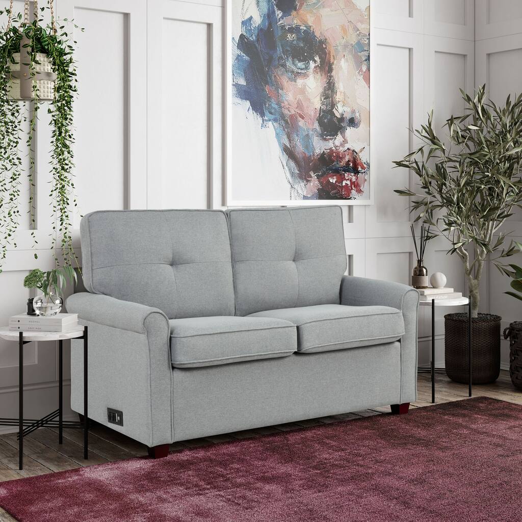 Lifestyle Solutions Benson Convertible Loveseat