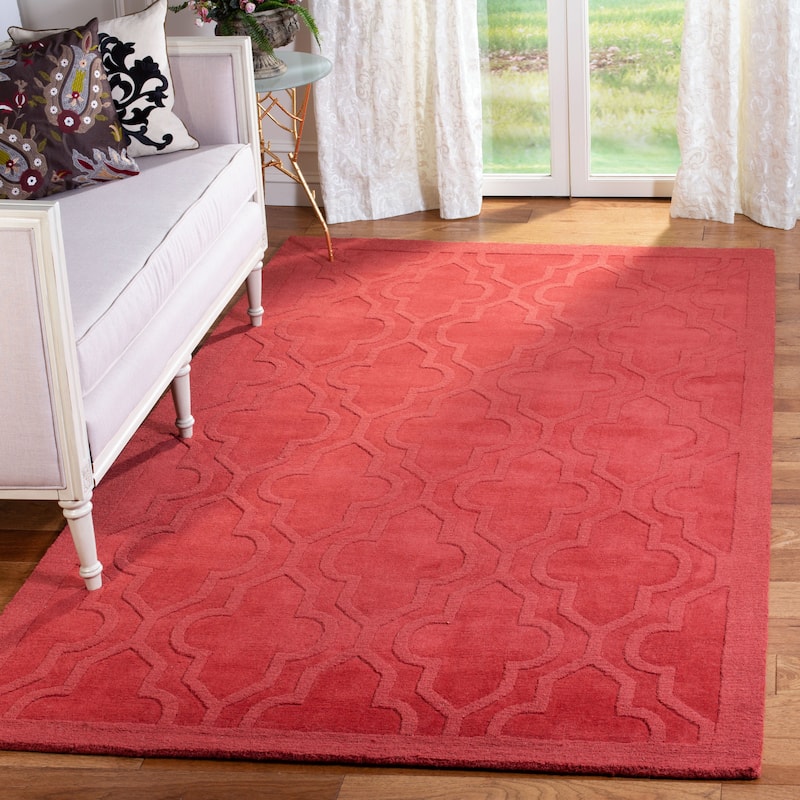 SAFAVIEH Handmade Impressions Plamena Modern Wool Rug - 4' x 6' - Rust