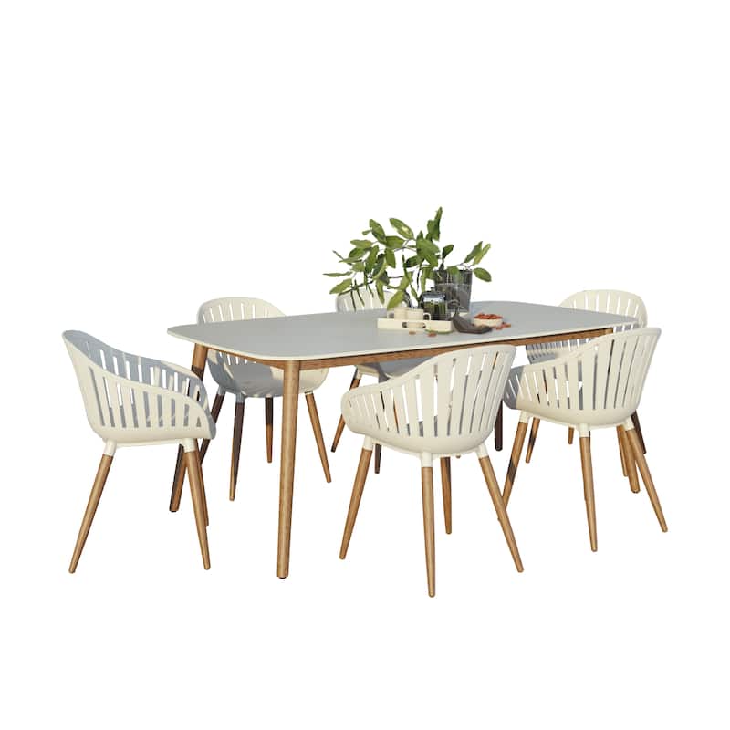 Amazonia Greybool FSC Certified Wood Outdoor Patio Dining Set