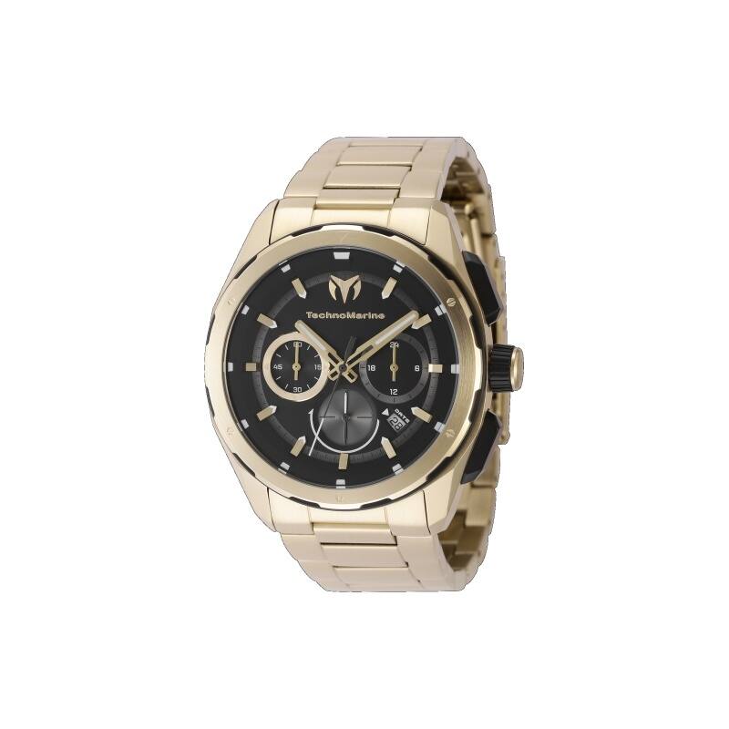 Technomarine Men's TM-318097 OCEAN Quartz Chronograph Black Dial Watch
