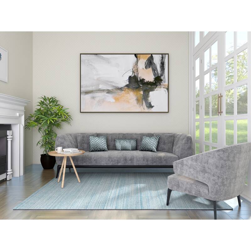 Overton Handmade Modern Contemporary Striped Area Rug