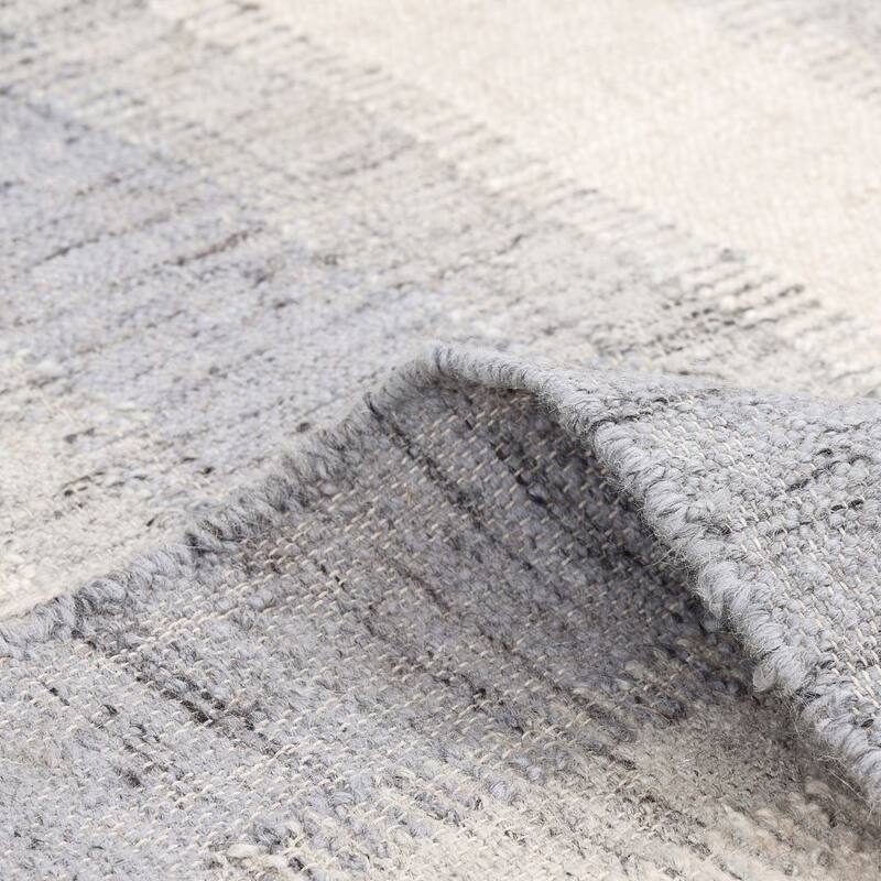 Overton Handmade Modern Contemporary Striped Area Rug