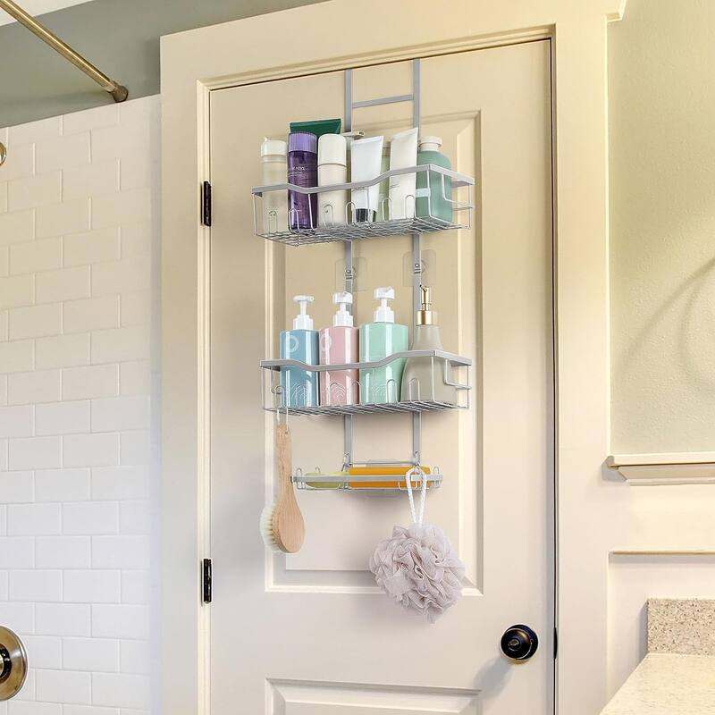 Over The Door Shower Caddy with 2 Soap Holder On Sale Bed Bath