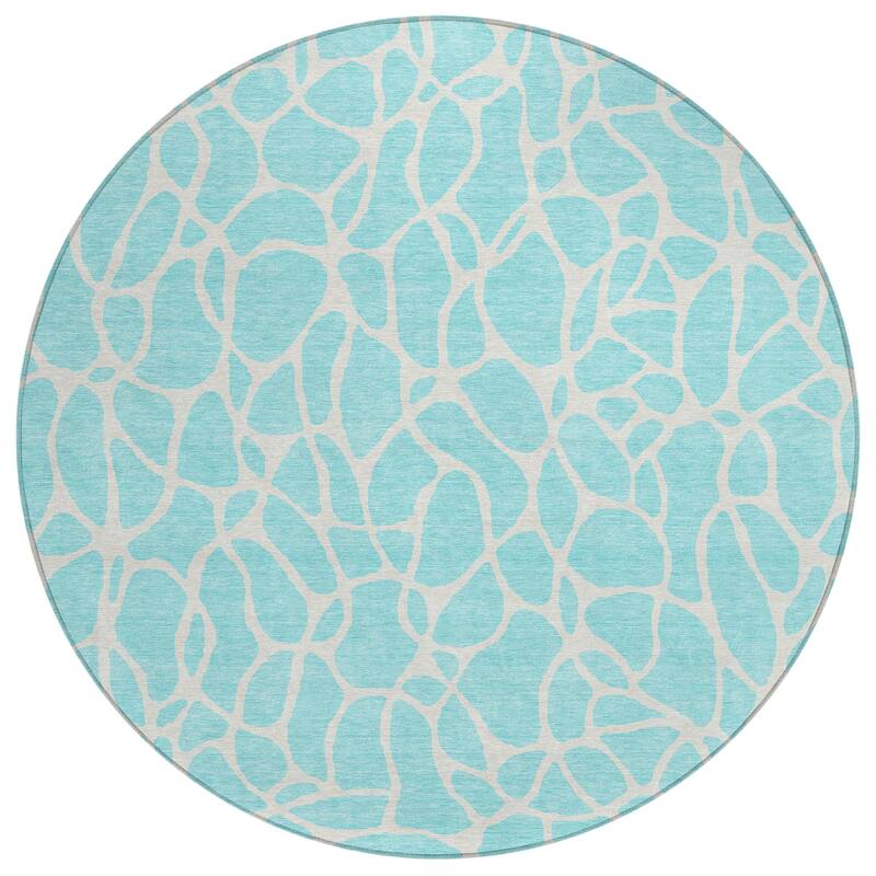 Machine Washable Indoor/ Outdoor Modern Chantille Rug