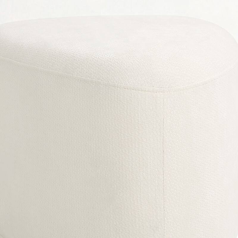 Leon 26" & 43" W Chenille Triangle Cocktail Ottoman Set
