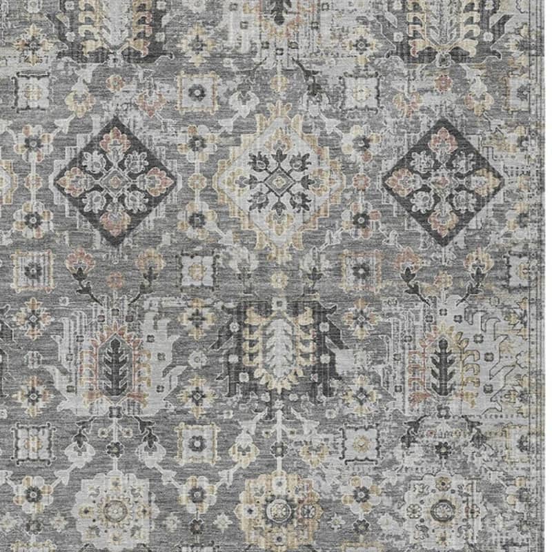 HomeRoots Floral Medallion Traditional Rectangle Outdoor Rug