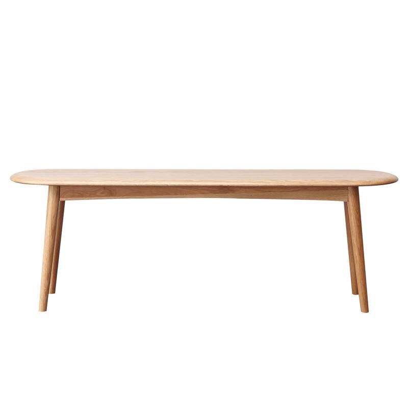 Natural Oak Wood for Dining Bench Table Bench for Living Room - Oak