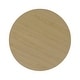 preview thumbnail 53 of 59, HomePop Round Storage Ottoman table with Wood Top