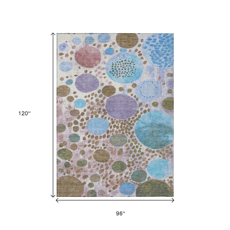 HomeRoots Geometric Transitional Rectangle Outdoor Rug