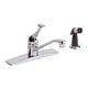 preview thumbnail 1 of 0, Kitchen Faucet Chrome 1 Handle w/ Sprayer Single Hole Renovators Supply