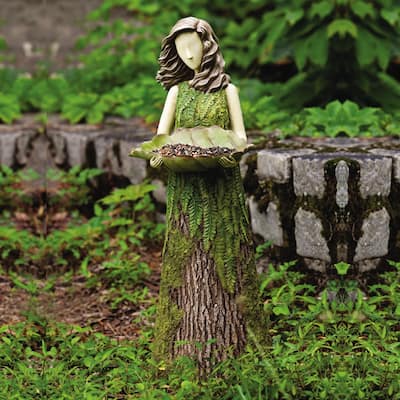 30" Sherwood "Fern" Statuary with Bird Feeder