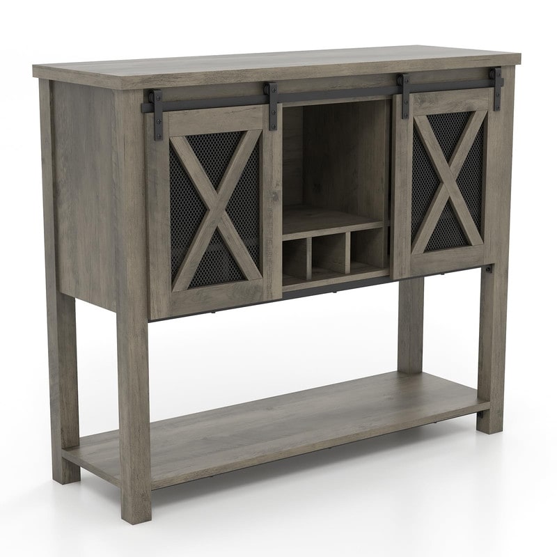 Coffee Bar Cabinet - Ample Storage Space