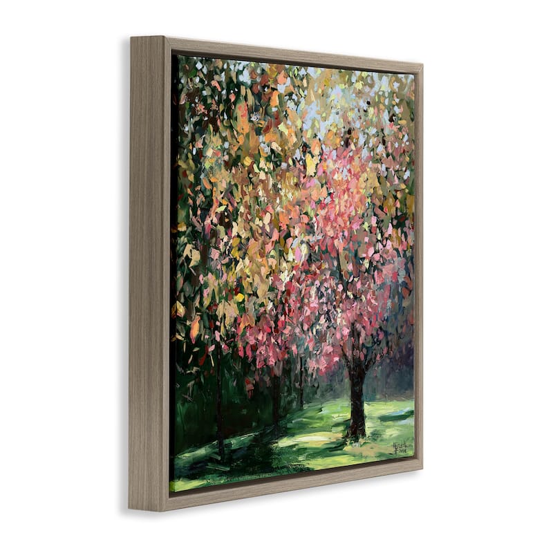 Stupell Timeless Vivid Foliage Framed Floater Canvas Wall Art Design By Meredith Howse