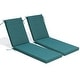 preview thumbnail 73 of 135, Pellebant Outdoor Patio Chaise Lounge Cushion 2PC-71.8" - MALACHITE
