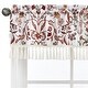 preview thumbnail 4 of 4, Sweet Jojo Designs Ivory and Orange Boho Vintage Floral Girl Window Curtain Valance Bohemian Rust Botanical Flower Green Fringe