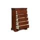 preview thumbnail 1 of 7, New Classic Furniture Rodgers Bordeaux 5-Drawer Chest with Lift-top