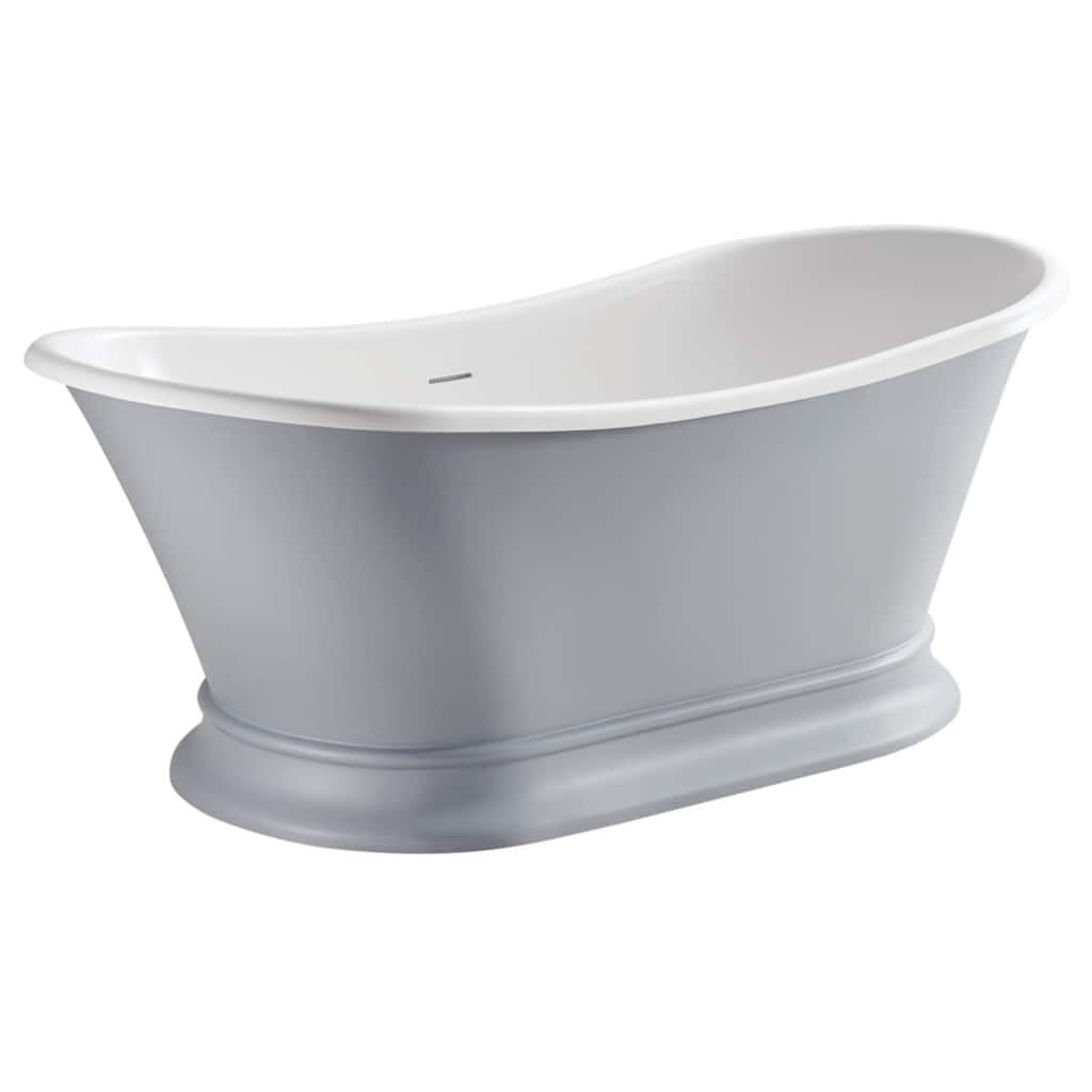 Kingston Brass VRTDS6830 Arcticstone 67" Free Standing Solid Surface