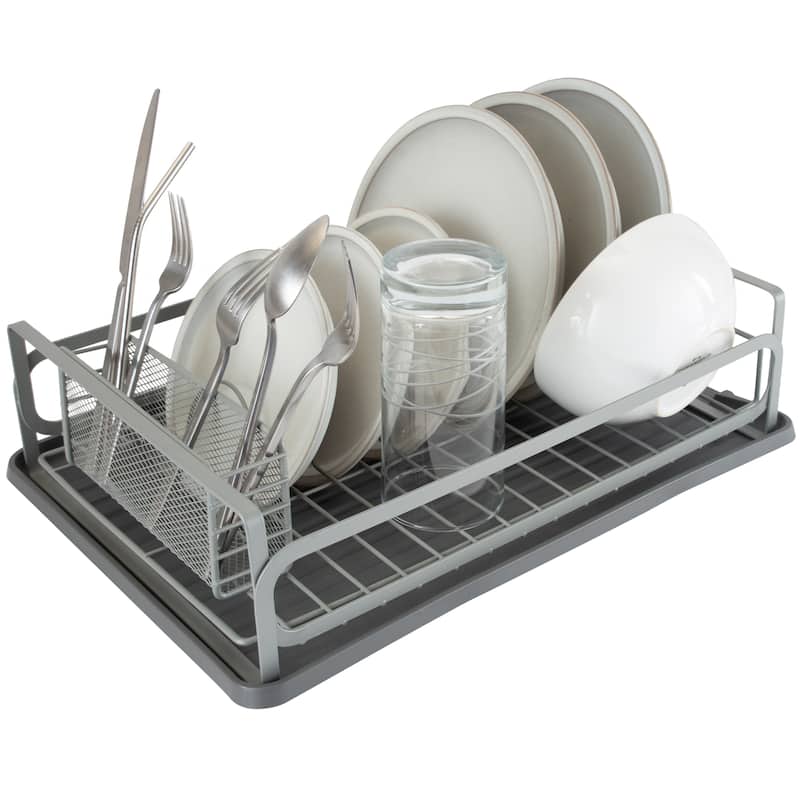 Kitchen Details Large Industrial Collection Dish Rack - 15.5"x 11.2"x 4.2"