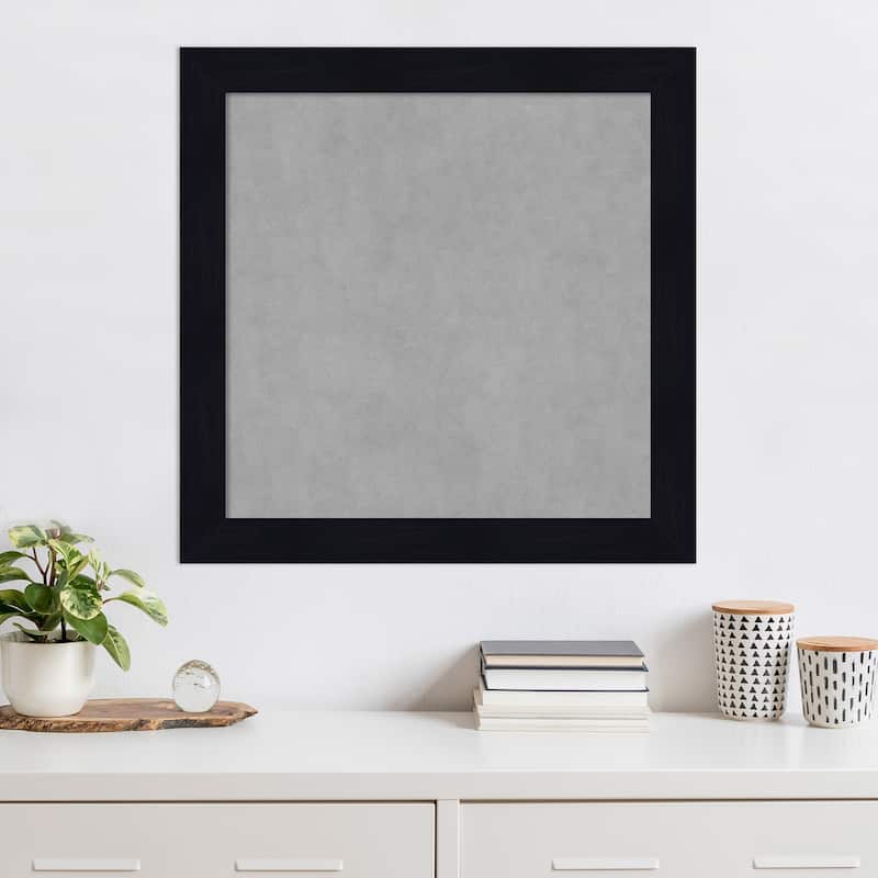 Amanti Art Shiplap Navy Framed Magnetic Board