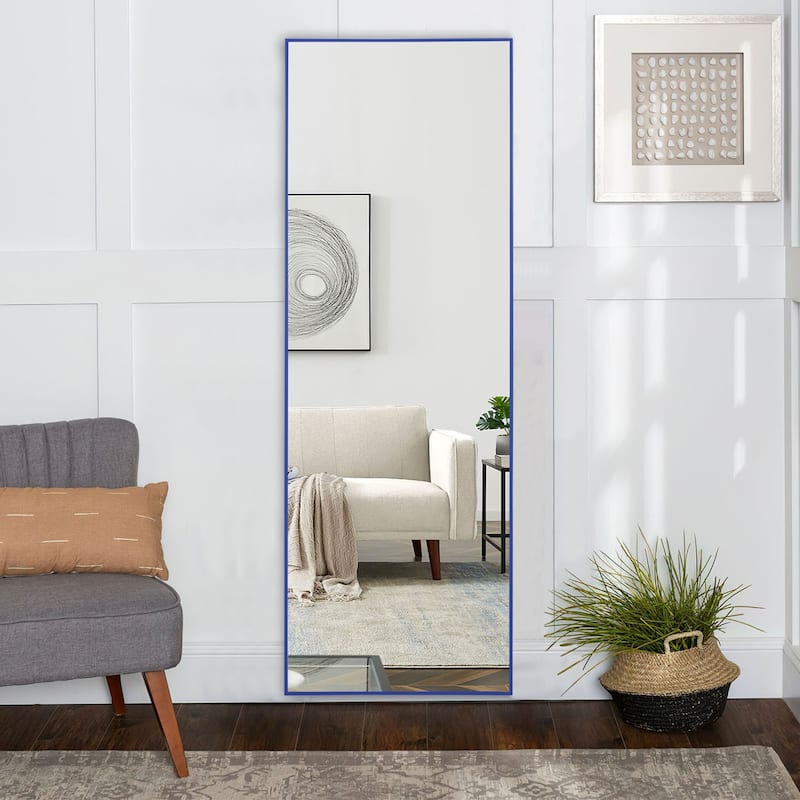 Dovelina Modern Full Length Floor Mirror - Freestanding Vanity Mirror for Bathroom or Living Space