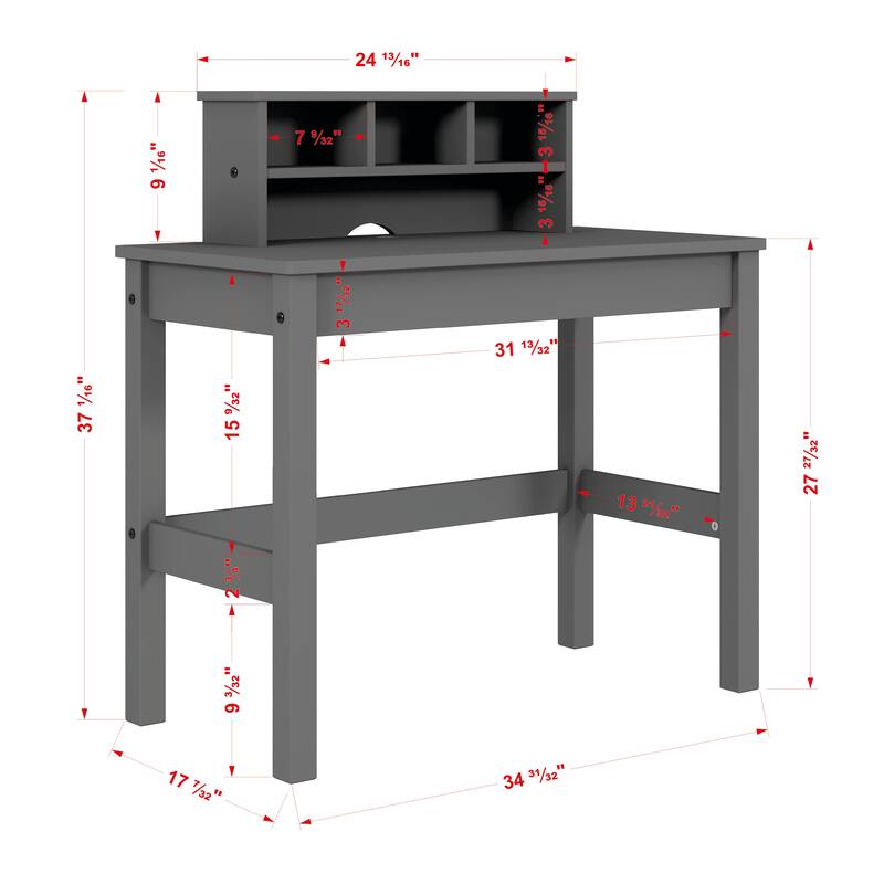 Logan Gray Finish Writing Desk - Gray