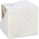 preview thumbnail 4 of 5, Oro Stone Paperweight with Mother of Pearl Detail - 4" x 4" x 4"