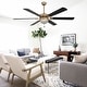 preview thumbnail 4 of 11, Bella Depot 65" Modern Crystal Ceiling Fan 6-speed Reversible Ceiling fan with Remote and Light Kit
