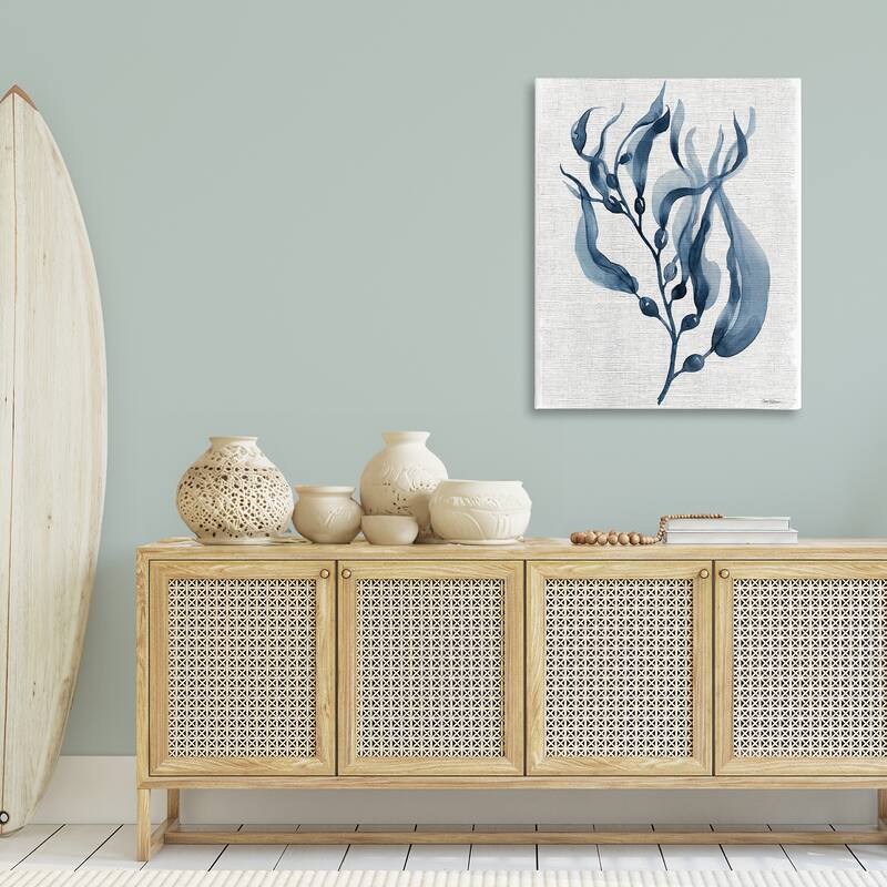 Stupell Delicate Waving Herb Leaves Canvas Wall Art Design By Carol Robinson