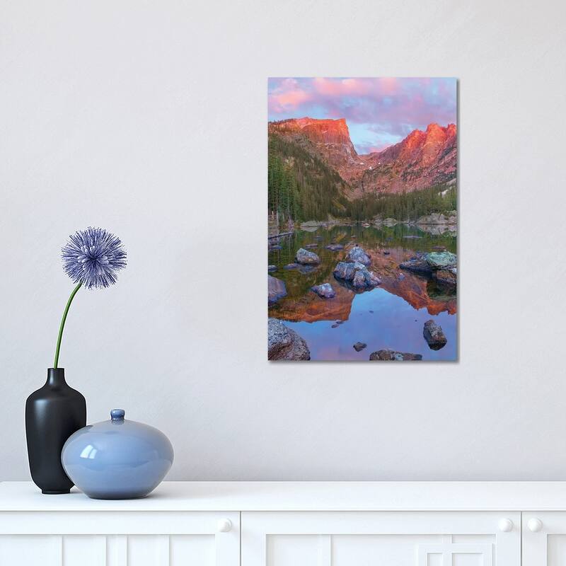 iCanvas "Hallett Peak, Dream Lake, Rocky Mountain National Park, Colorado" by Tim Fitzharris Canvas Print - 18x12x1.5