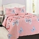 preview thumbnail 6 of 4, Cozy Line Coral Pink Butterflies Girl Quilt Bedding Set