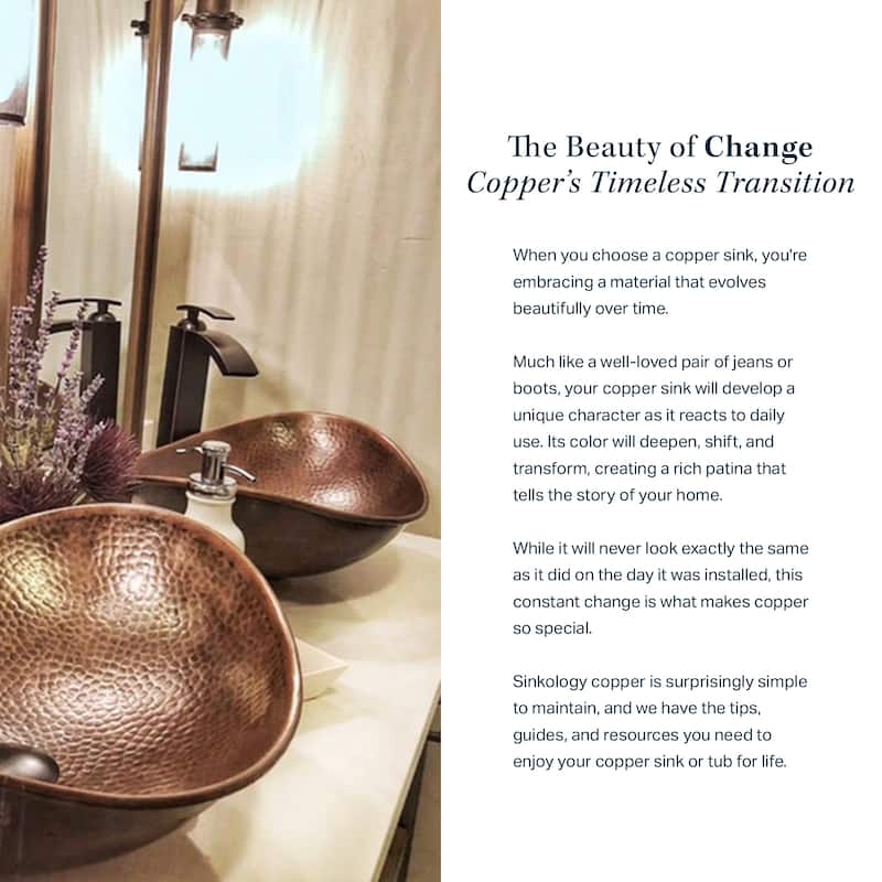 Euclid 6' Copper Freestanding Bathtub with Overflow