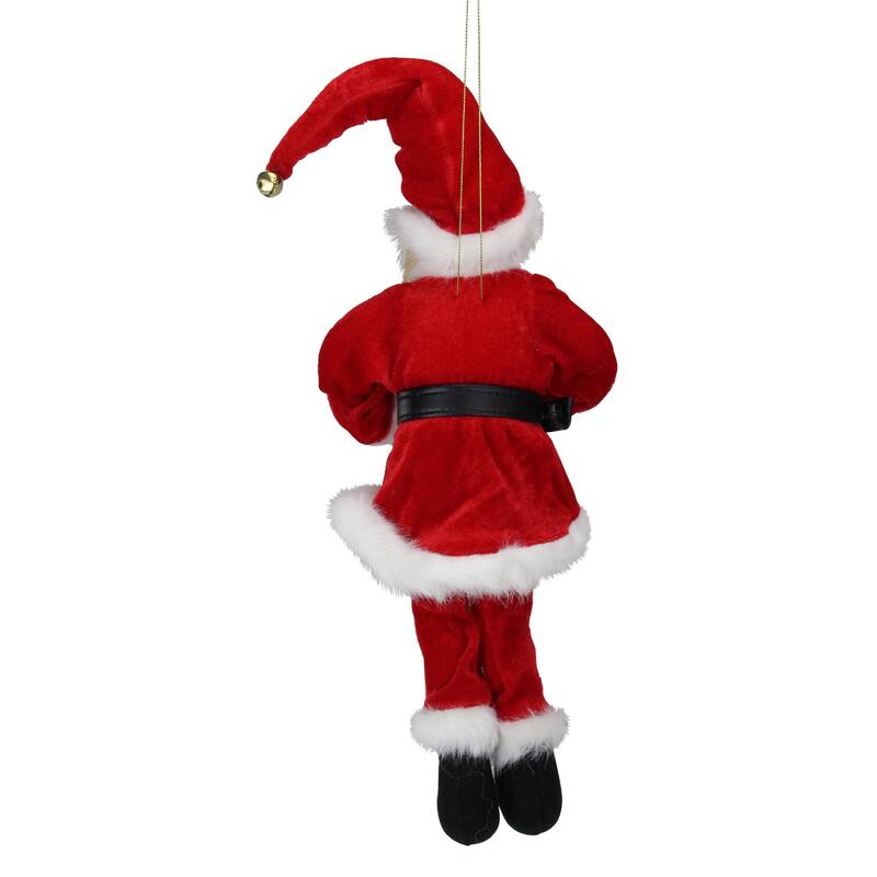15" Red and White Bendable Elf in a Santa Suit