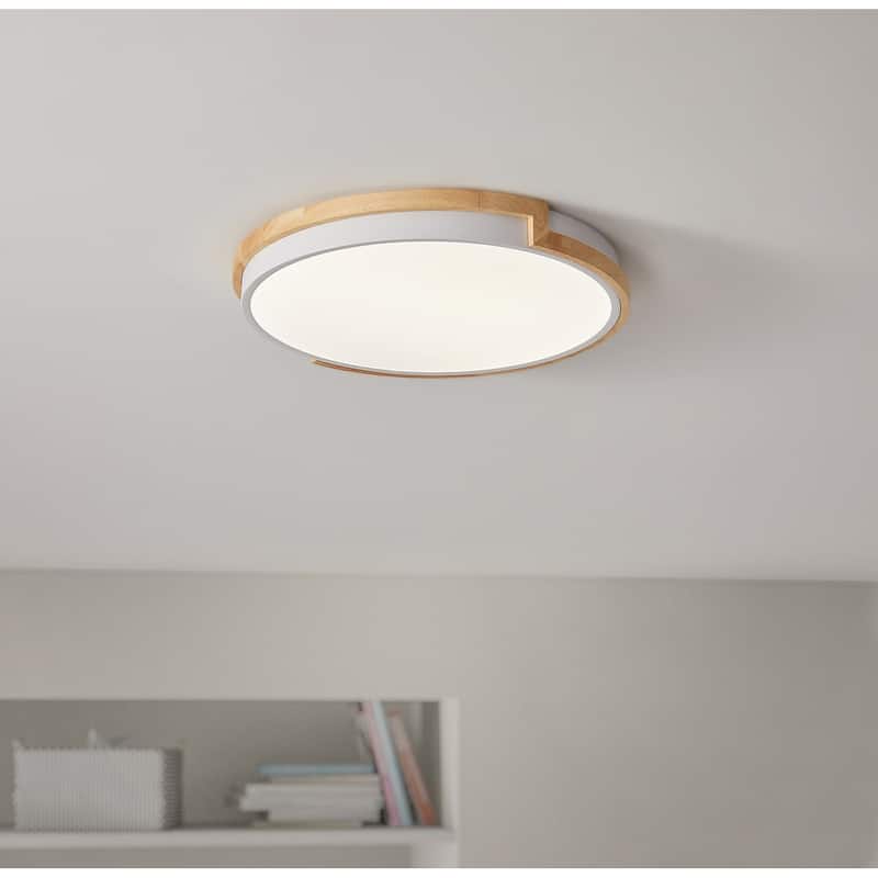 Modern Concise 1-Light Circle LED Flush Mount Ceiling Lighting Fixture