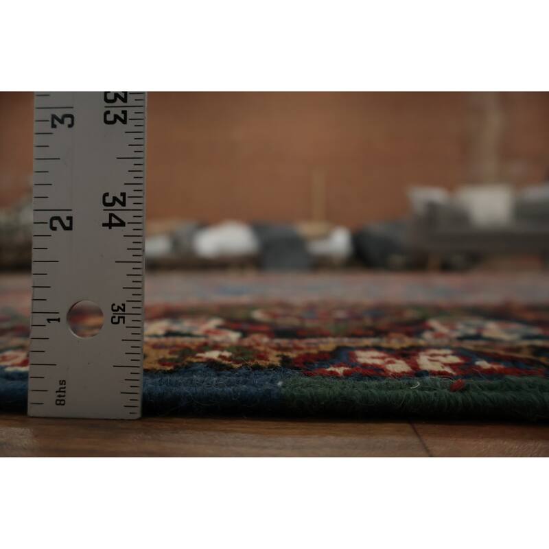 Hand Knotted Oriental 100% Wool Carpet Traditional Medallion Red Heriz (serapi) Area Rug - 11' 8'' X 9' 0''