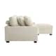 118.4"W Plush Modular Sectional Sofa with Pillows