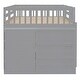 preview thumbnail 11 of 16, Full over Full Bunk Bed with 4 Drawers and 3 Shelves-Gray