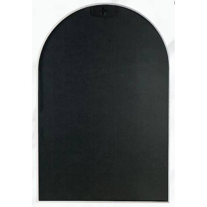 GDFStudio - Verona Architectural Arched Metal Bathroom Vanity Wall Mirror with Elevated Profile & Easy Installation