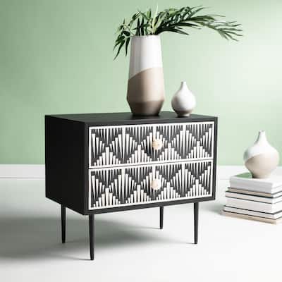 SAFAVIEH Couture Trajanka Bone Inlay Nightstand