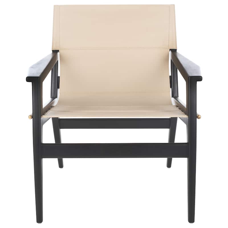 SAFAVIEH Couture Culkin Leather Sling Chair - 29"W x 31"D x 32"H