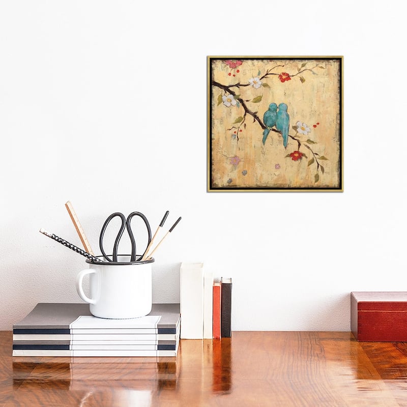 iCanvas "Love Birds II" by Katy Frances Framed Canvas Print